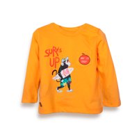 Polera Bebe Niño Naranjo Pillin