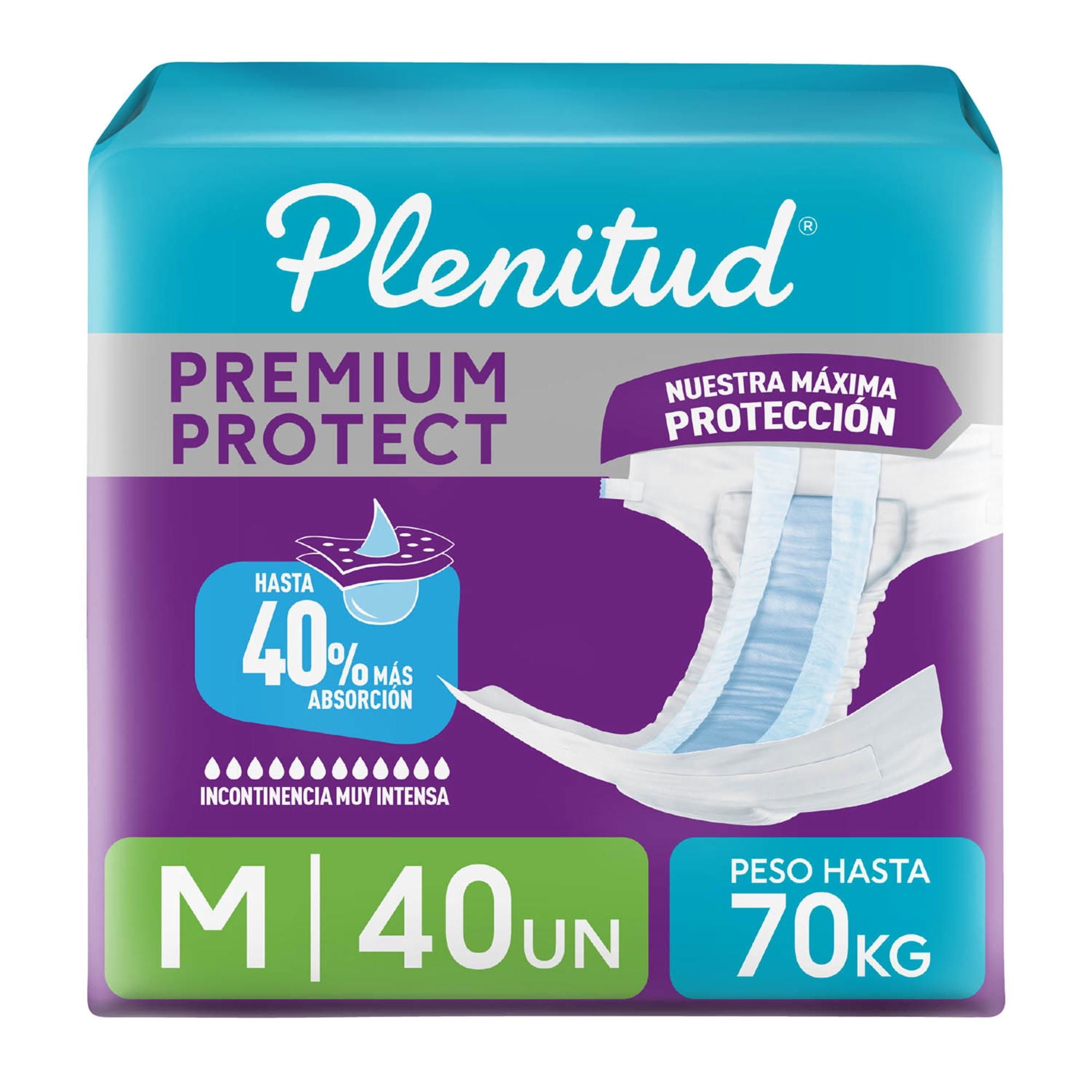Pañales Adulto Protect M 40 Un Plenitud