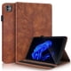 thumbnail image 1 of Funda con relieve del Árbol de la Vida para tablet Samsung Galaxy Tab A8 X200 con soporte, ranuras para tarjetas y soporte para lápiz óptico. Marrón, 1 of 6