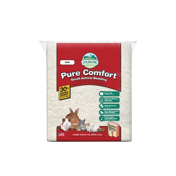 Bolsa Oxbow Pure Comfort de 72 litros para ropa de cama para animales pequeños, color blanco