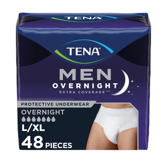 Ropa interior TENA Overnight Extra Coverage para hombres para incontinencia