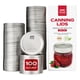 thumbnail image 1 of Tapas para conservas FORJARS, boca normal, 100 unidades, acero con silicona, 1 of 9