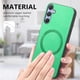 thumbnail image 5 of Magnetic Slim Case for Samsung Galaxy S25 with Camera Guard & Anti-Scratch Back Green, 5 of 5