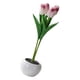 thumbnail image 5 of Tulipanes Creativos Flores Artificiales Con Luz LED Para Adorno De Aniversario Púrpura, 5 of 5