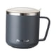 thumbnail image 2 of Tazas De Café De Acero Inoxidable 304, Taza Para Beber Sellada, Taza De Agua De 400ml Para El Hogar, Gris, 2 of 3