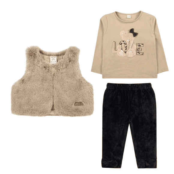 Conjunto 3 Piezas Beba Beige