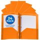 thumbnail image 1 of Carpeta plástica EPI, paquete de 24, naranja, 2 bolsillos, tamaño carta, 1 of 7