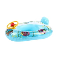 Magideal - Piscina Inflable Para Niños Flotadores Asiento Tubo De Natación Niños Pequeños Bebé Natación Flotador Azul