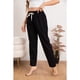 thumbnail image 4 of Pantalón Mujer Semi Pitillo Algodón Tipo Lino Tiro Alto 7004, 4 of 4