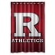 thumbnail image 1 of Cortina de ducha Rutgers Scarlet Knights, juego de cortina de baño con ganchos, tamaño 48 x 72 pulgadas, 1 of 3