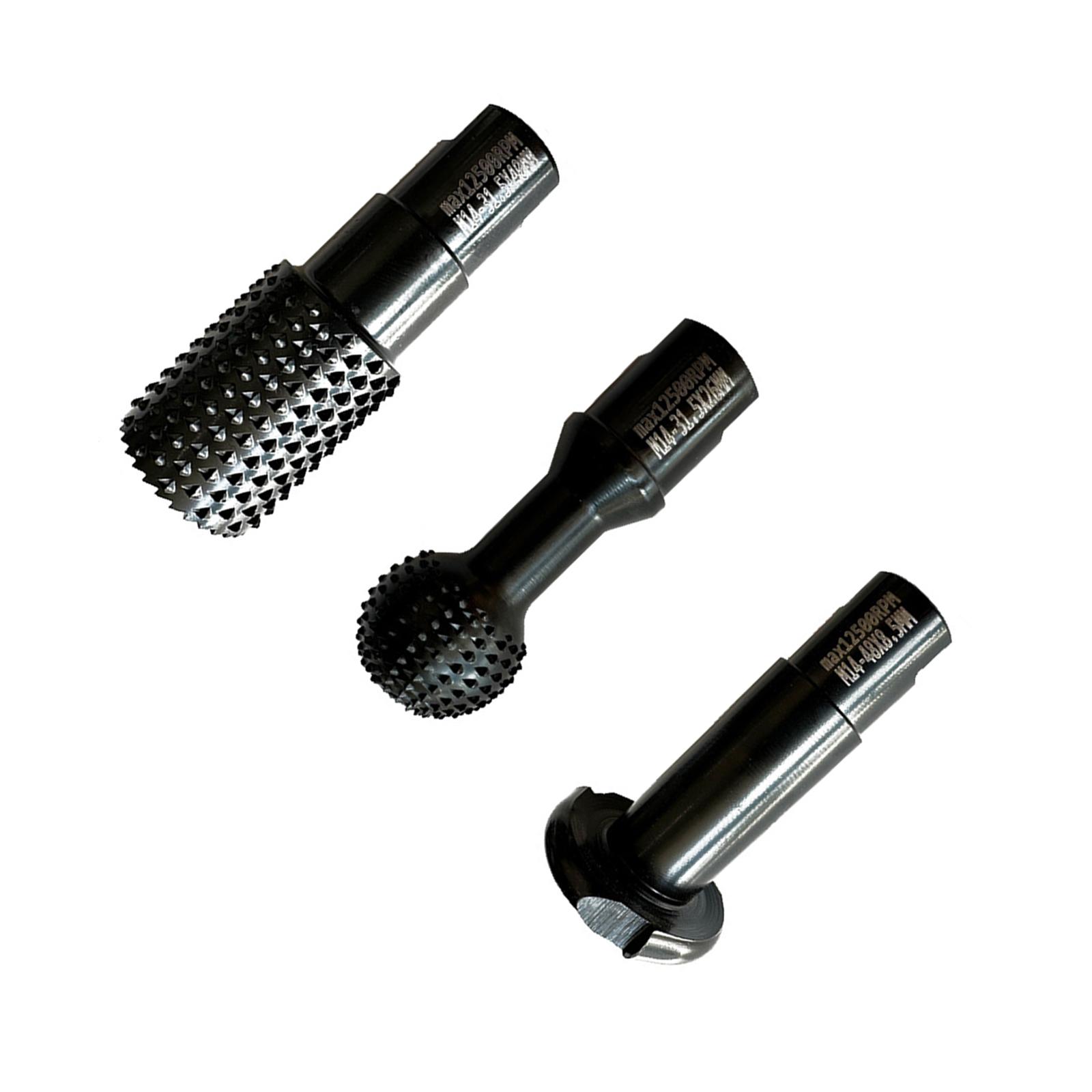 Ioensy - Juego De 3 Fresas Rotativas Para Carpintería, Herramienta De Fresado Para Pulir, Esmerilar Y Grabar M10