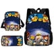 thumbnail image 1 of 3 pcs set Virtual World Child School Backpack With Shoulder Bag Pencil Bags School Bags for Boys Girls Best Gift, 1 of 3