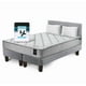thumbnail image 2 of Cama Europea 2 Plazas Combo Cannon +2 Almohadas+Sabanas+Respaldo Tela Gris, 2 of 9
