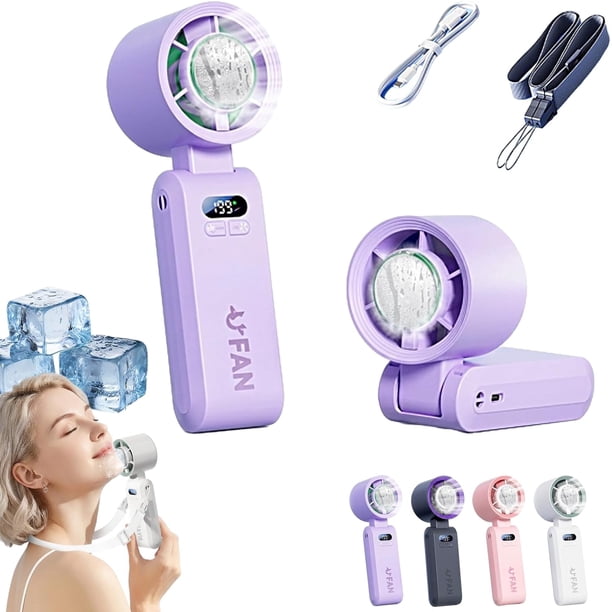 Ventilador turbo portátil Chillbreeze refrigeración rápida mano cordón 199 marchas recargable