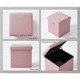 thumbnail image 4 of Puff Silla Cubo Belug Organizador Plegable Chico Rosa, 4 of 4