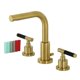 thumbnail image 1 of Grifo Kingston Brass Kaiser FSC8953CKL de instalación amplia en latón cepillado, 1 of 5