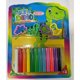 thumbnail image 1 of Set De 12 Barras De Plasticina Y 4 Moldes De Dinosaurio, 1 of 1