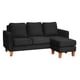 thumbnail image 3 of Seccional Venecia Intercambiable Tela Velvet Negro, 3 of 4