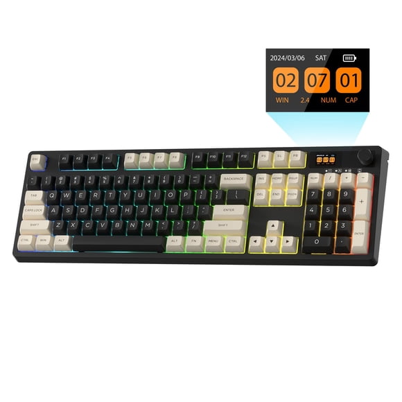 Teclado LTC Nimbleback NB1041 PRO Inalámbrico RGB de 104 teclas