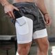 thumbnail image 2 of Short de Camuflaje Hombre Gym Deportivo Licra Bolsillo, 2 of 3