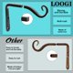 thumbnail image 4 of Soporte de pared para colgar plantas LOOGI de 15 cm, 2 unidades, color negro, 4 of 8