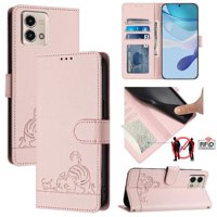 Funda Tipo Cartera Foxdock Para Motorola Moto G Stylus 2023 4G Con Soporte, Ranuras, Rfid, Diseño De Gato