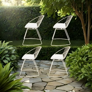 Sm Chile - Sillas Y Muebles - Set De 4 Sillas Blancas Para Living O Terraza