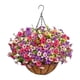 thumbnail image 3 of Cesta de flores artificiales para colgar plantas, maceta con cadena y forro de , planta colgante falsa para decoración de porche, jardín y casa. A, 3 of 5