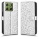 thumbnail image 1 of Funda Cartera Lunares Motorola Moto X70 Air 5G con Tarjetero, Correa y Soporte Plata, 1 of 6