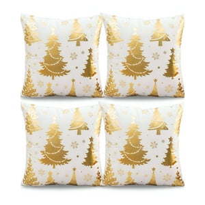 Genérico - Juego De 4 Fundas De Cojin Para Navidad M12