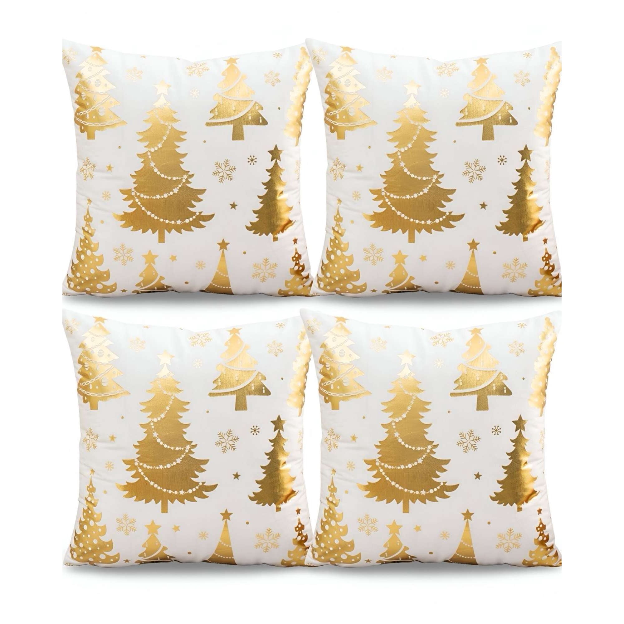 Genérico - Set De 4 Fundas De Cojin Para Navidad M12