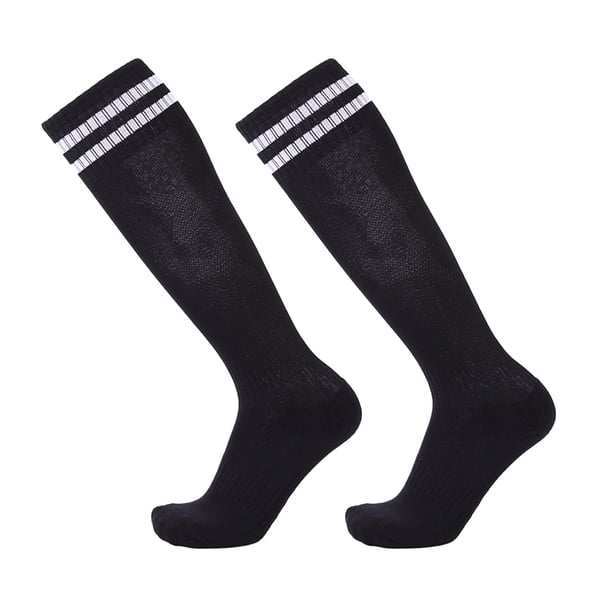 Calcetines de fútbol por encima de la rodilla: medias de entrenamiento con suela gruesa