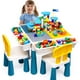 thumbnail image 1 of Mesa de actividades para niños OCATO para niños pequeños con 2 sillas y un bloque de 152 piezas, 1 of 3