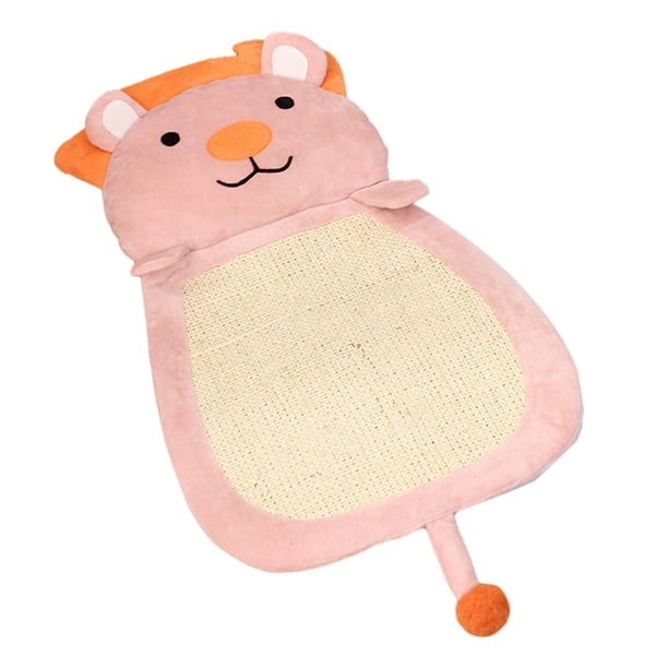 Rascador Para Gatos, Alfombrilla De Sisal, Cama De Salón, Garra De Molienda, Cojín Para Mascotas, Almohadilla Para Rascar Para Gatos, León De Color Rosa