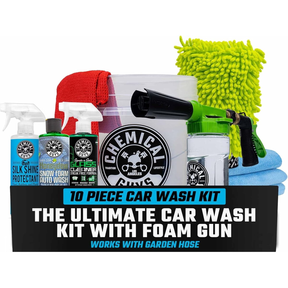 Kit Lavado Auto Chemical Guys Hol148 10pzs Pistola Espuma