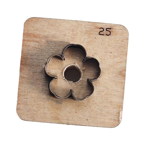 Troquel De Corte De Cuero De Flor, Artesanía Duradera Para Bolso De Artesanía De Cuero, Cuero PU, 25mm