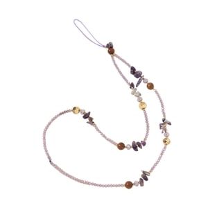 Bothyi - Correa De Muñeca Multifuncional Ideal Como Regalo Correa De Muñeca Elegante Con Cuentas Para Teléfono Color Morado