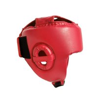 Magideal - Casco De Boxeo Protección Para La Frente Y Los Oídos Equipo Para La Cabeza Cubierta Facial Transpirable Protección Facial Completa Para Karate Kickbox Rojo
