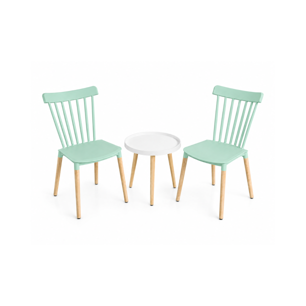 Set de Terraza Windsor Magic - Blanco / Menta