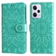 thumbnail image 2 of Funda tipo cartera FOXDOCK para Xiaomi Poco X5 Pro 5G , diseño girasol en relieve, cuero PU, cierre magnético, soporte y tarjetero, 2 of 5