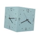 thumbnail image 3 of Reloj De La Pared De La Esquina De Doble Cara Reloj De Esquina Cuadrada Para La Sala De Estar En Casa Azul, 3 of 5