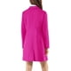thumbnail image 3 of ABRIGO DE MUJER INSPIRE CHIC Color Sólido Solapa con Muesca Abotonado Simple Abrigo de Invierno Rosa Fucsia S, 3 of 7