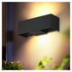 thumbnail image 2 of Pack 3 Apliqué LED Elegante Rectangular 4*3W Luz Cálida Negro, 2 of 2