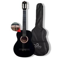 Guitarra Acustica Negra Con Funda Para Niños Sevillana Se 30Bk