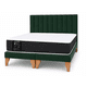 thumbnail image 3 of Cama 2 Plazas Completa Verde | Base Europea + Colchón Mery Desing 22CM + Respaldo Tapizado, 3 of 8