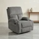 thumbnail image 1 of Sofá Individual Bergère Reclinable Tapizado en Pana Gris, 1 of 3