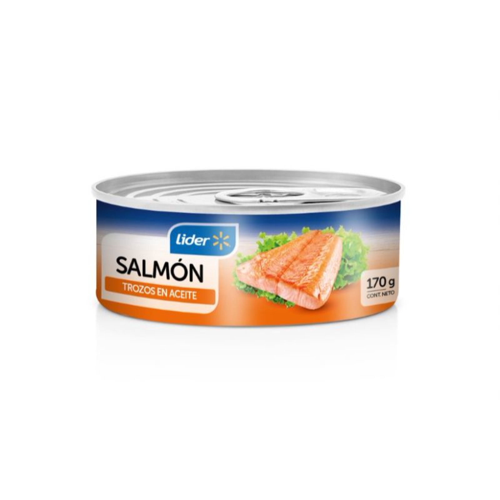 Salmón En Trozo Aceite Lata Drenado 100 g - Neto 425 g Lider
