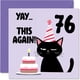 thumbnail image 1 of Tarjeta de felicitación Stuff4 para el 76 cumpleaños de Yay This Again! 5.7 pulgadas, 1 of 7