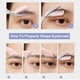 thumbnail image 4 of 1/2/3Pcs Eyebrow Trimming Knife Eyebrow Face Razor For Women Eyebrow Scissors With Comb Brow Trimmer Scraper, 4 of 5