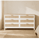 thumbnail image 1 of Cómoda "Huilo" 6 Cajones - Blanco - 150x40x90 cm, 1 of 3